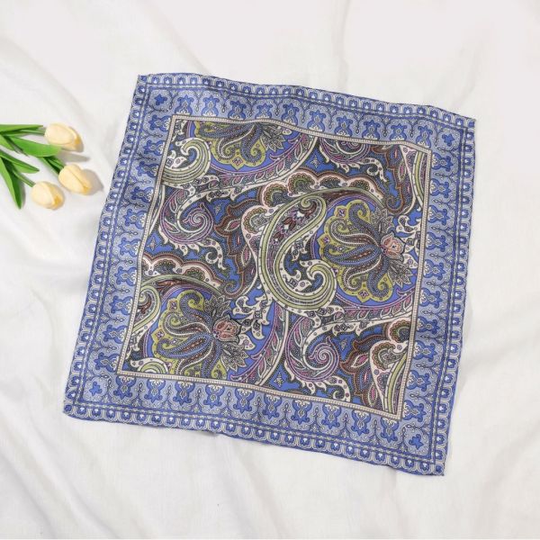 Bandana Silk/Viscose Blå