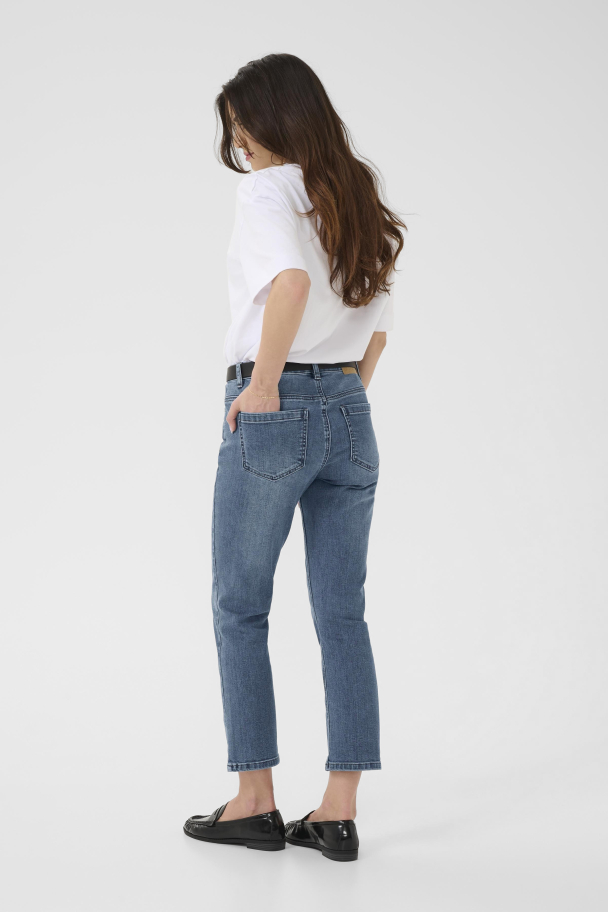 KAriver Cropped Jeans Med.blå - Image 2