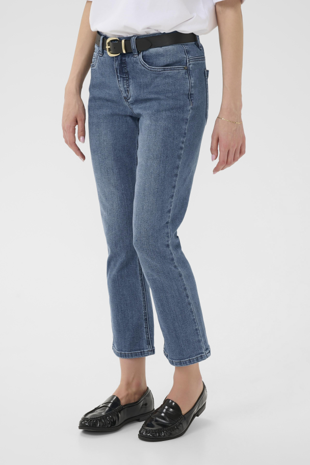 KAriver Cropped Jeans Med.blå - Image 3