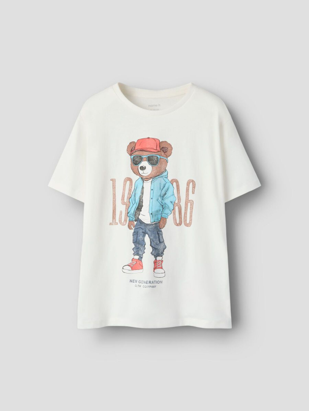 NKMDobs t-skjorte, hvit - Image 1