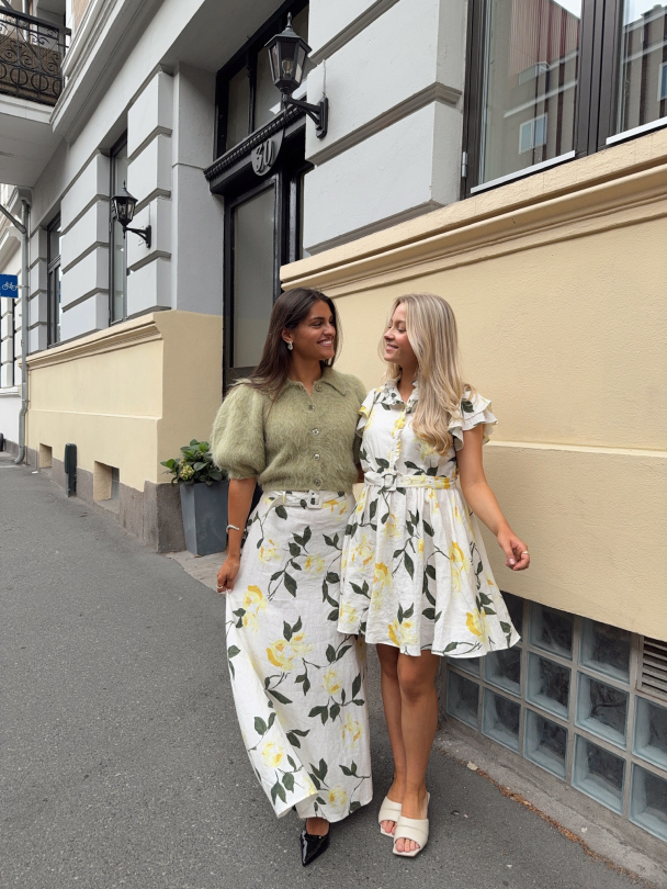 Linen Ruffle Dress - Sunlight  - Image 6