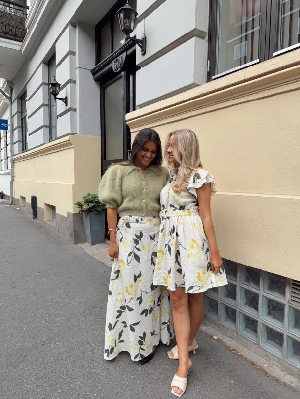 Linen Ruffle Dress - Sunlight  - Image 7