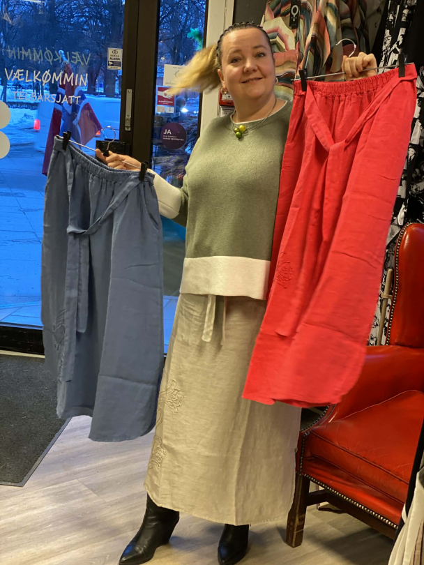 BOHÉME Skjørt Broderi Tung Lin B13175 - Image 4