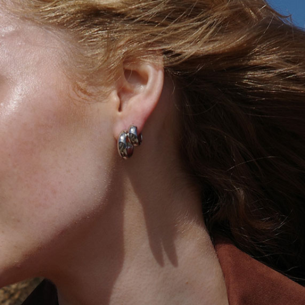 Øreringer 13 mm Stål 1046-0256 - Image 2