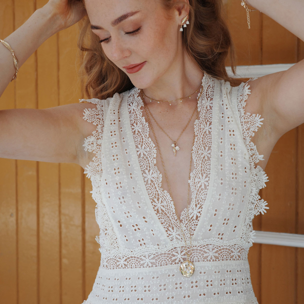 Kort Kjede Liljer og Perler - Image 3