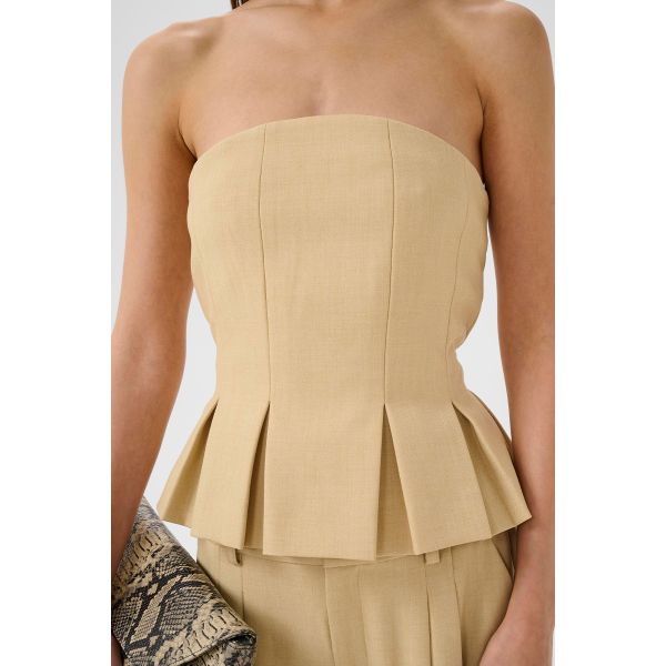 Stacy Top - Pale Hay Melange 