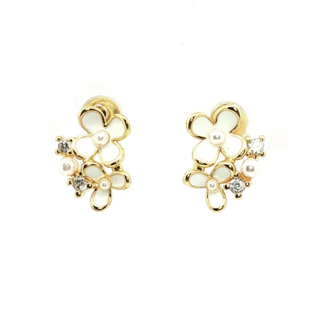 Øredobber med Blomster 1036-0078