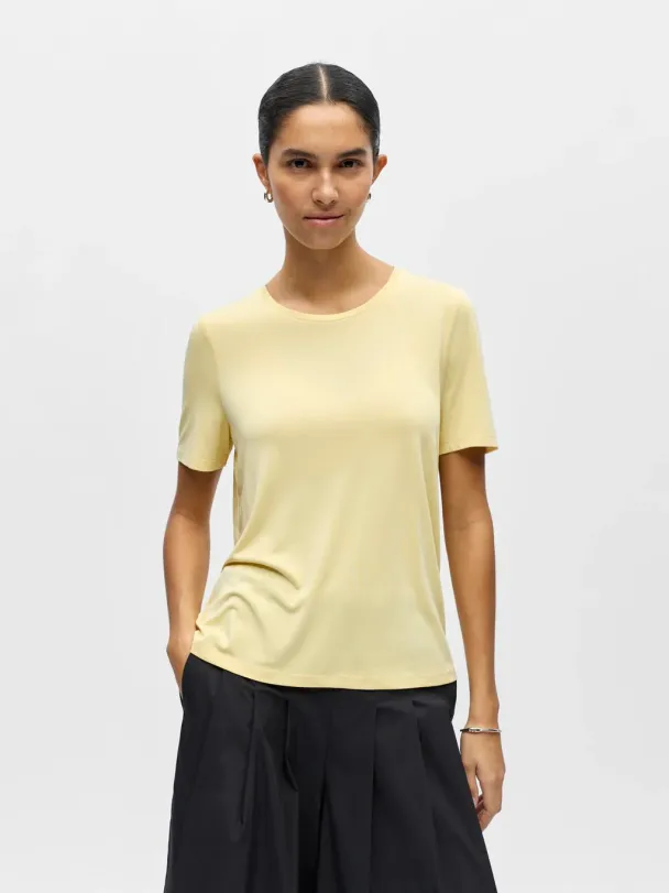 OBJannie t-shirt, gul - Image 1