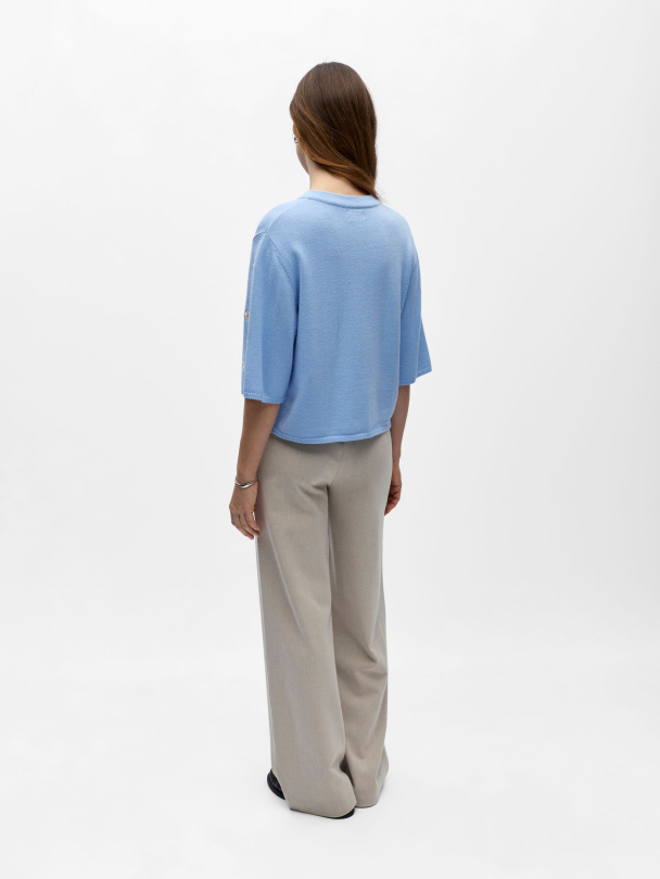 OBJThess cardigan, blå - Image 4