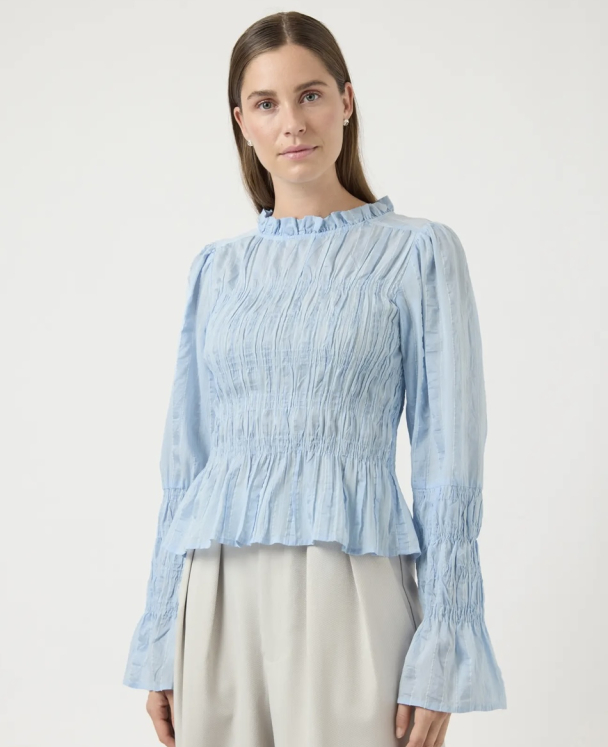 Rava Smock Top - Skyway/Star White  - Image 2