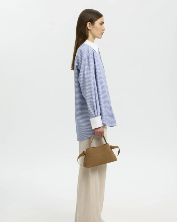 Stella Mini Suede Bag -Tan  - Image 2