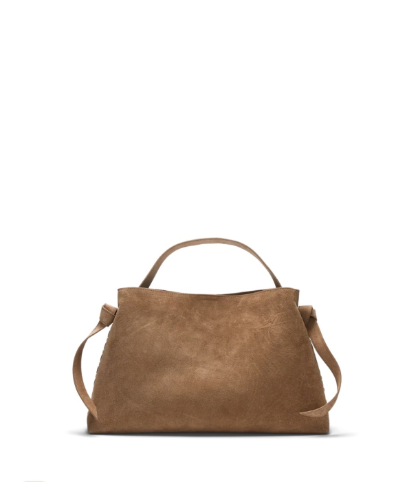 Stella Medium Suede Bag - Tan  - Image 1