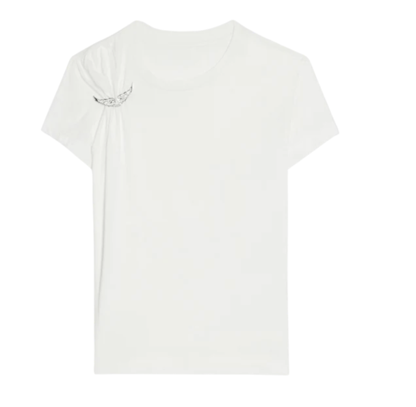 Suzan Plisse Wings - White
