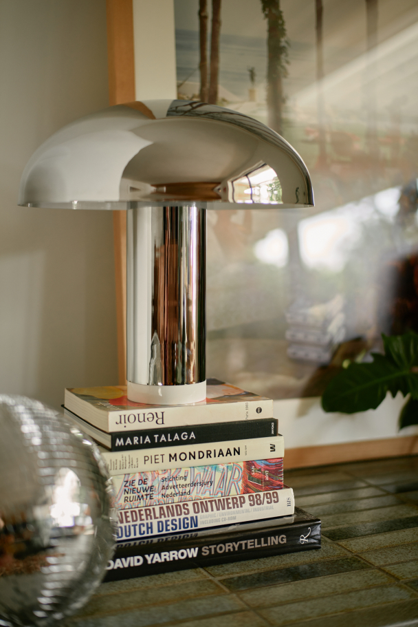 Lounge bordlampe krom - Image 2