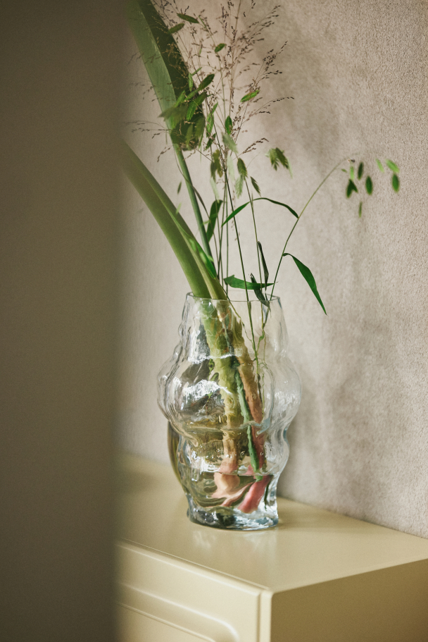 Cloud vase høy i klart glass - Image 1