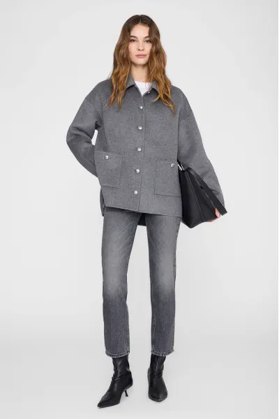 LUCA JACKET - HEATHER GREY