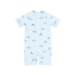 Swim Jumpsuit, Illusion Blue Boat - Petit Piao