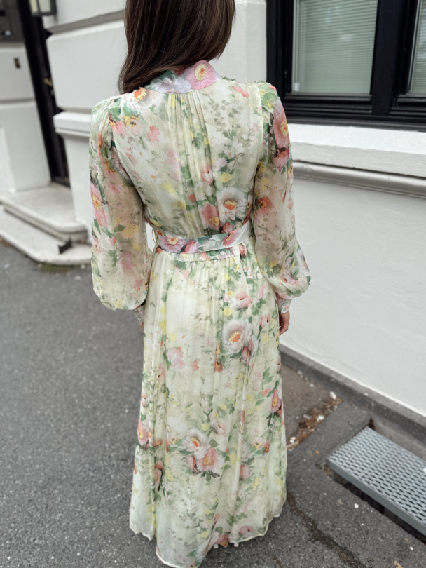 Organza Belt Dress - Watercolor Dreams  - Image 2