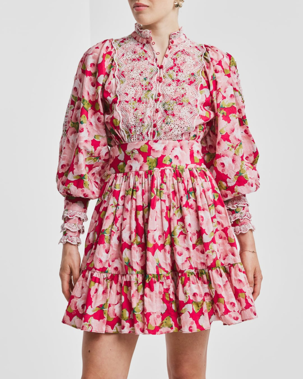 Cotton Slub Mini Dress - Romance   - Image 5