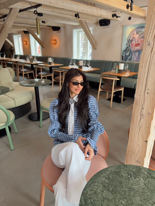 Bekka Smock Shirt - Navy Blazer Mix - Image 3