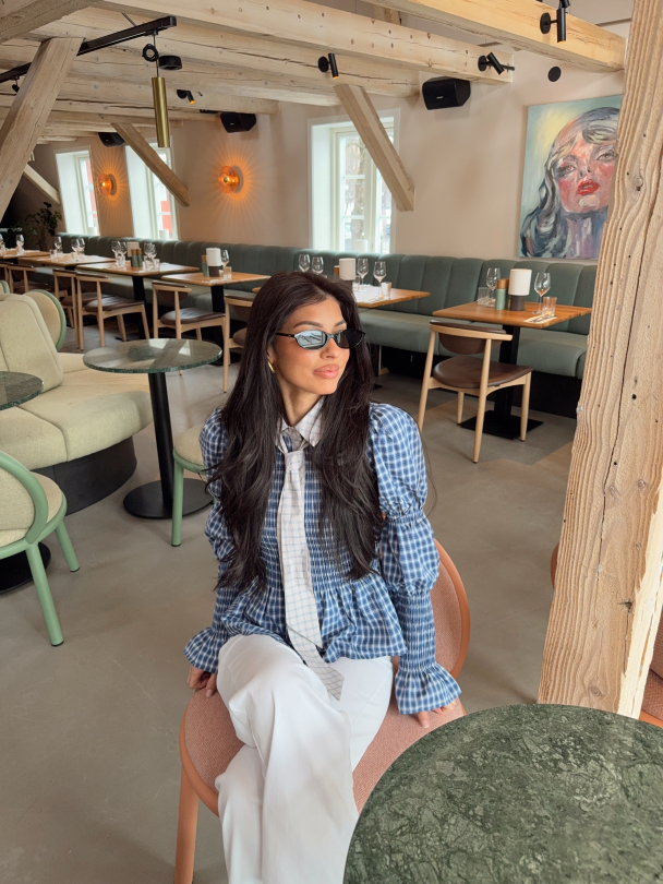 Bekka Smock Shirt - Navy Blazer Mix - Image 4