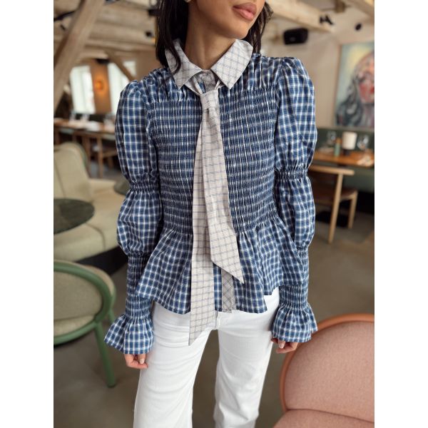 Bekka Smock Shirt - Navy Blazer Mix