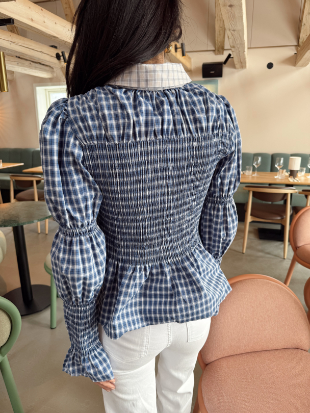 Bekka Smock Shirt - Navy Blazer Mix - Image 5