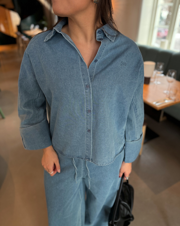 Atari Denim Shirt - Chambray Blue - Image 1