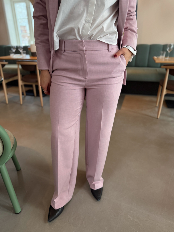 Rita Wide Pant - Bleached Mauve - Image 1