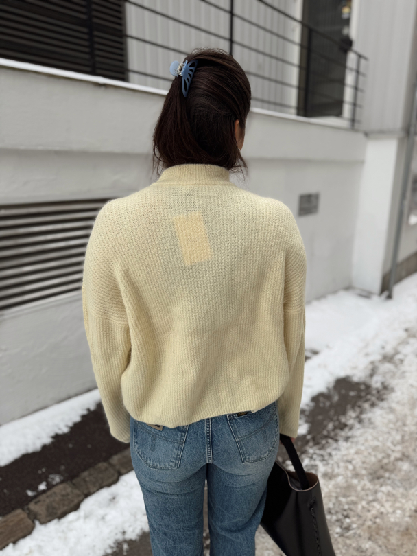 Alpha short cardigan - Frozen Dew Melange - Image 8