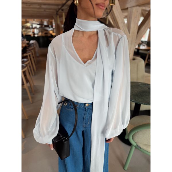 Zurina Blouse - Blue Finch 