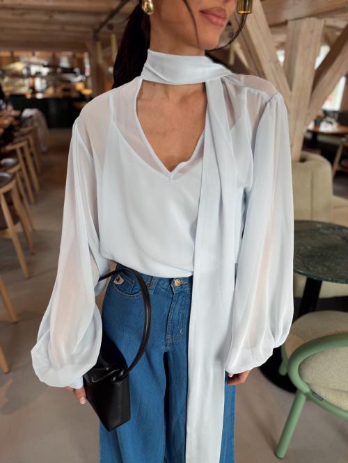 Zurina Blouse - Blue Finch 