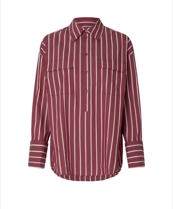 Bea Oversize Shirt - Anemone/Stripe  - Image 2