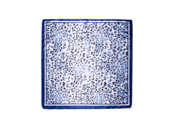 Skjerf Firkantet Dyreprint Blå 141775 - Image 2