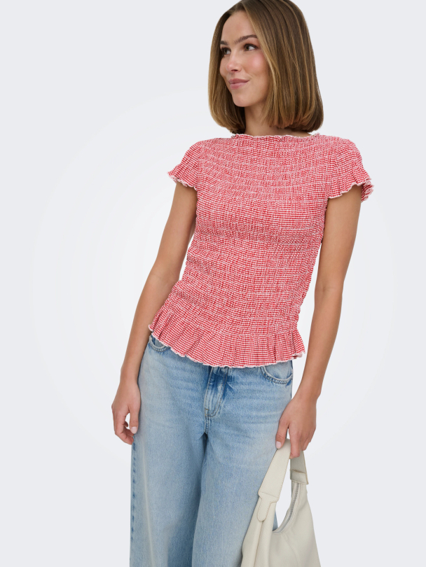 ONLCELLE CAP SMOCK BOATNECK TOP JRS - Image 3