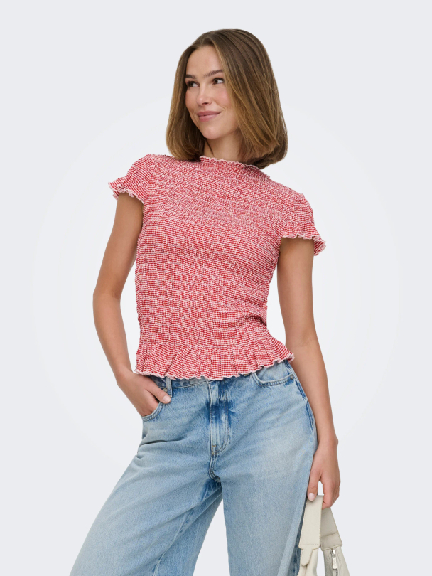 ONLCELLE CAP SMOCK BOATNECK TOP JRS - Image 4