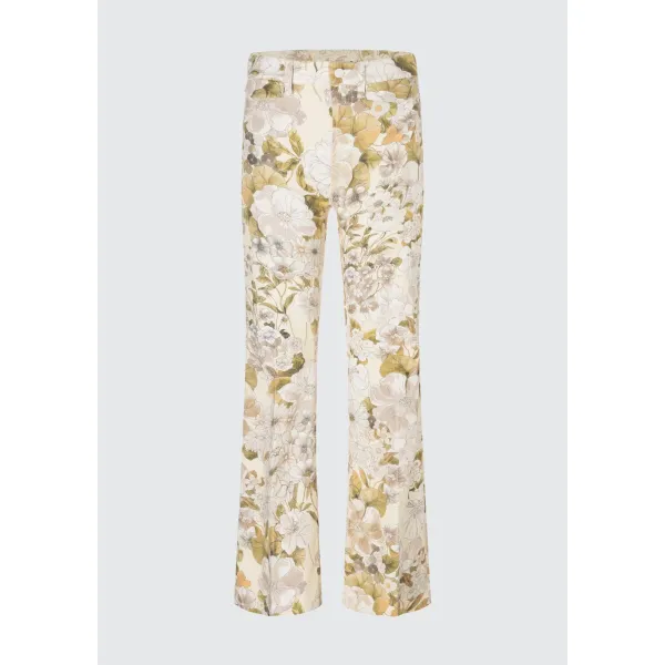 Fabienne Pocket Pants |  Fabienne Pocket Flower Pale Lily fra Cambio