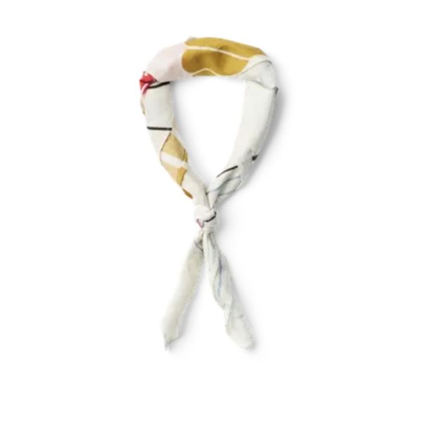 Sara Amour Silk Scarf - Egret