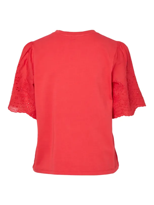 Lex SS Top W. EMB Sleeves - Image 2