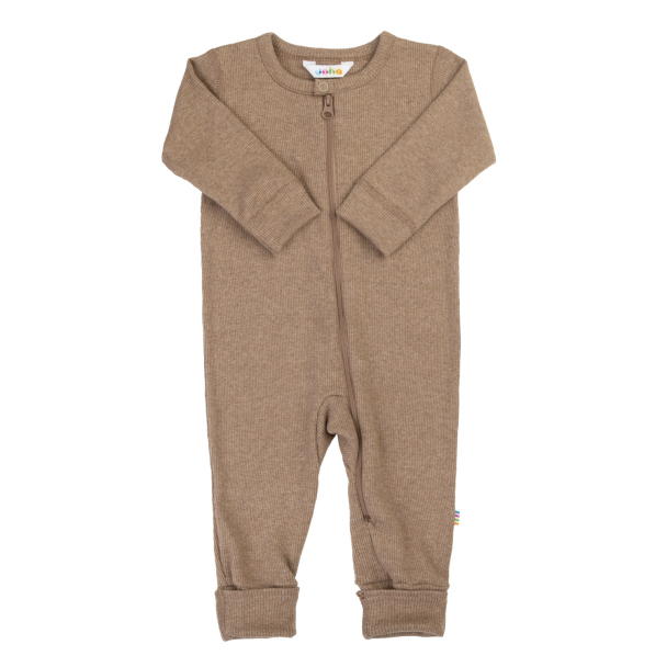Jumpsuit Rib - Mørk Beige