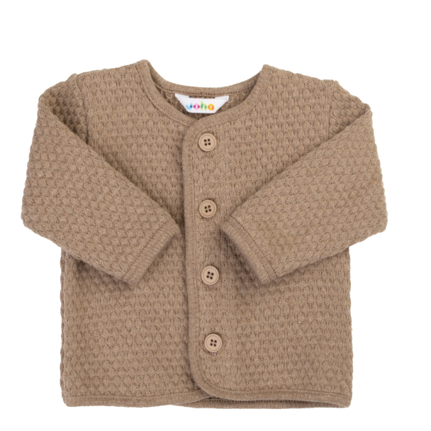 Cardigan Cotton Knit - Mørk Beige