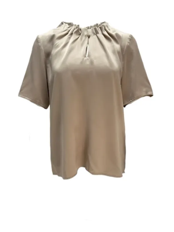 Amuse Linda Silkebluse, Canvas - Image 1