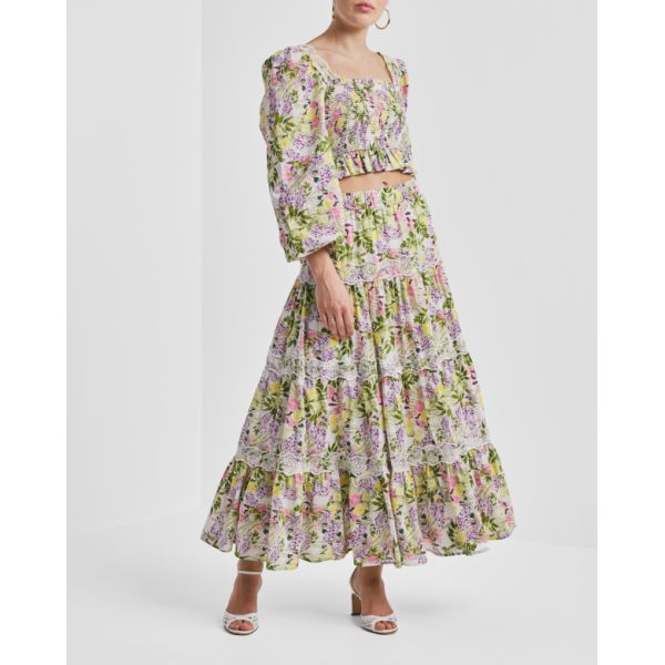 Cotton Slub Top - Summer Lilacs