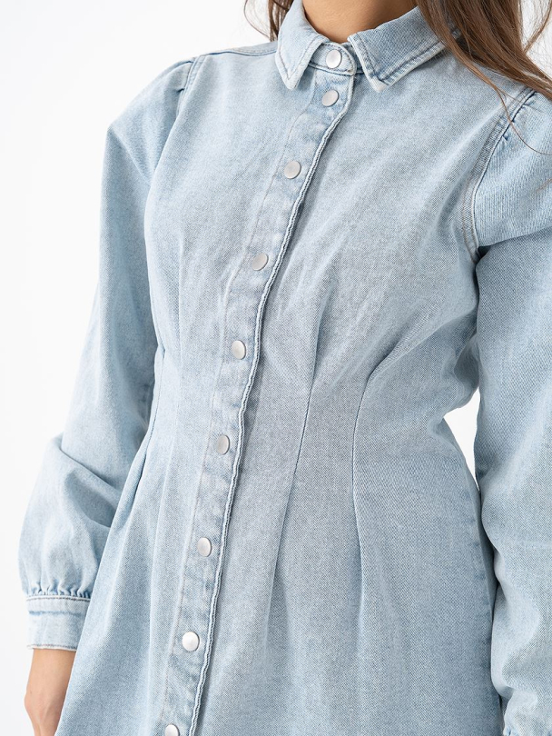 VISol denimkjole, blå - Image 4