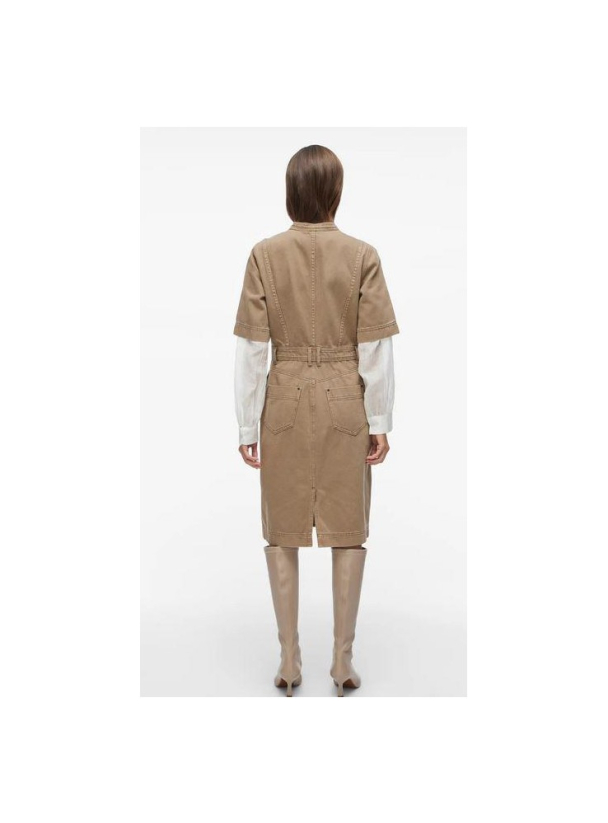 Rounova denimkjole, khaki - Image 2