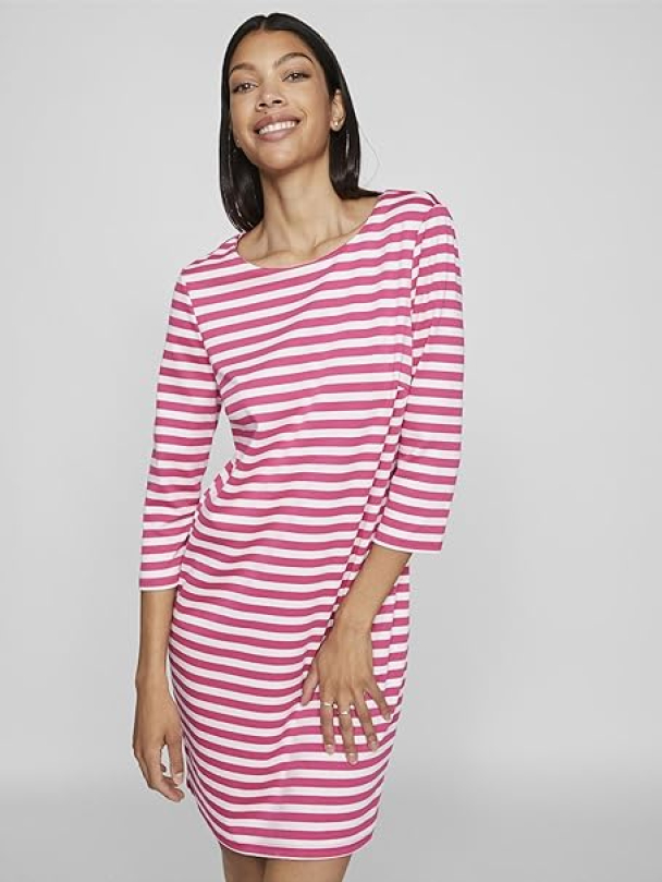 VINinny O-neck dress, rosa - Image 2