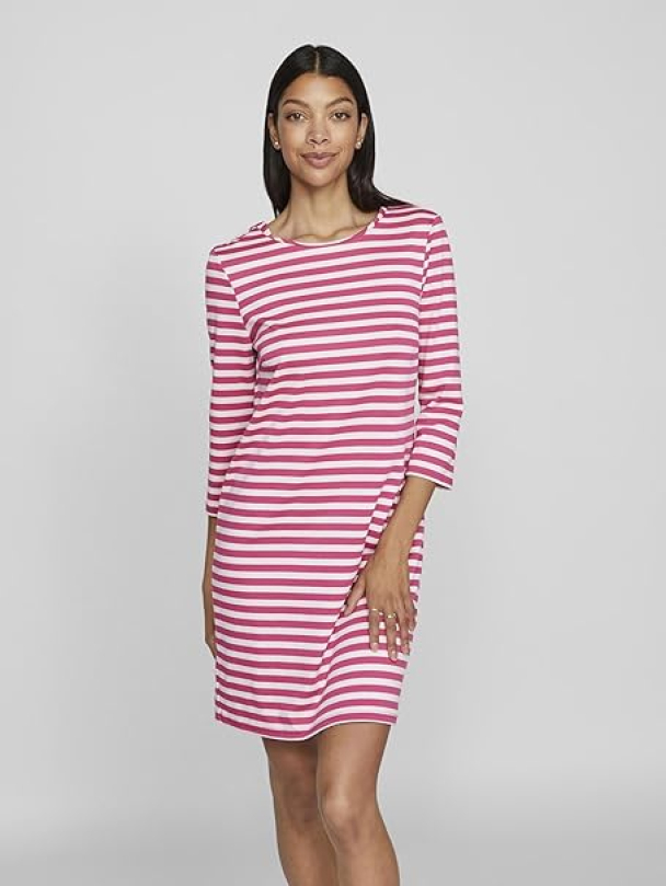VINinny O-neck dress, rosa - Image 4