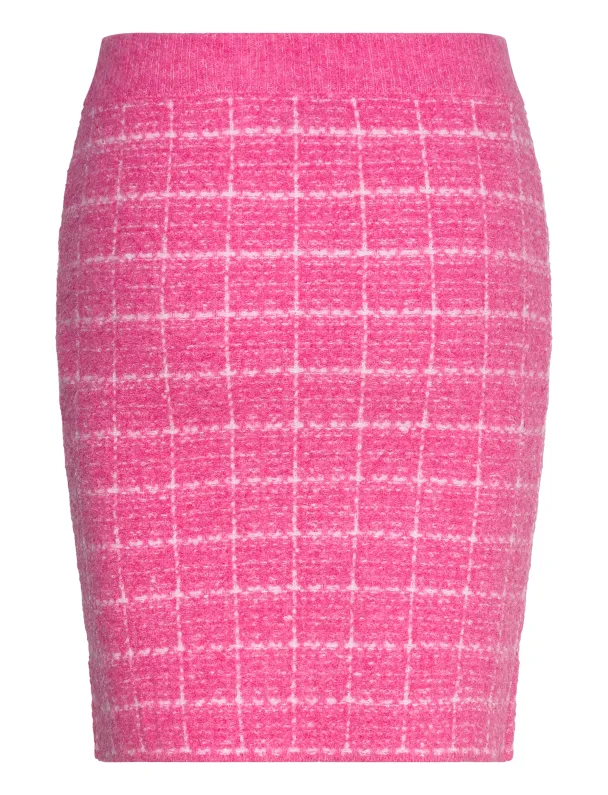 VIAudrey rutete miniskjørt, rosa - Image 2