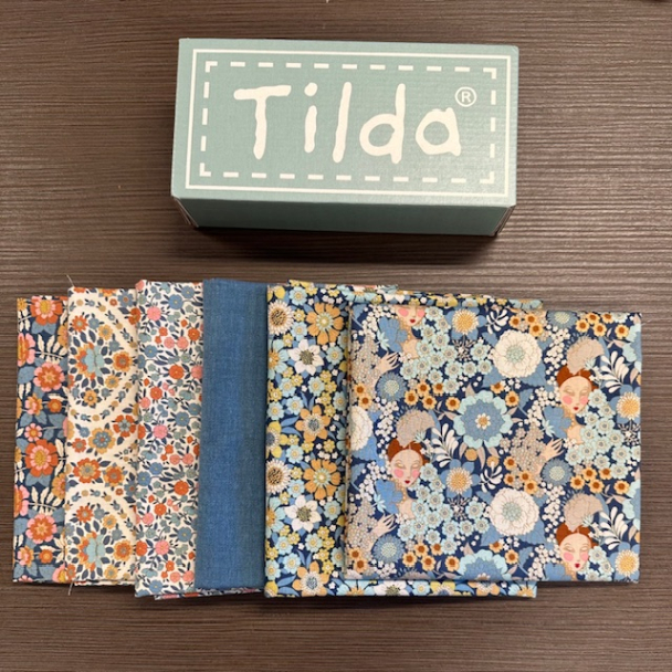 Tilda stoffpakke blå