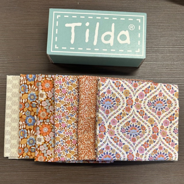 Tilda stoffpakke oker